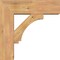 Ekena Millwork Imperial Block Smooth Bracket w/ Offset Brace, Western Red Cedar, 7 1/2"W x 24"D x 24"H BKT0806X24X24IMP05SWR - alternate 4